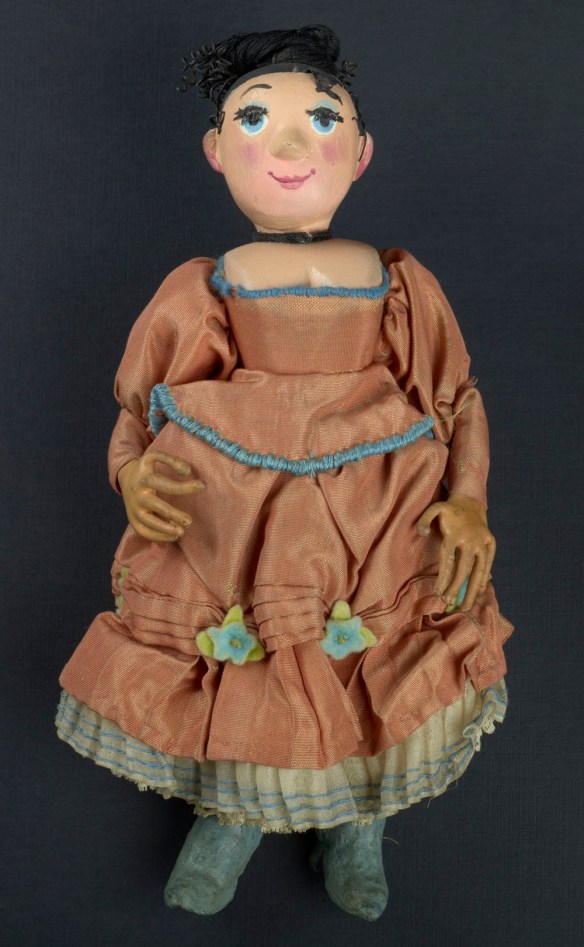 Wife Puppet in Orange Dress