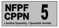 A grey tag with the acronyms NFPF and CPPN on the left and the number 5 on the right.