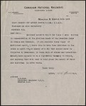 Two pages consisting of a letter and a poem. Following is the transcription: Moncton, New Brunswick 26 March 1923 To Lieutenant-General Sir Arthur Currie Dear Sir, Enclosed herewith are a few lines I have written in commemoration of the glorious deeds of the Canadian Corps in France and Flanders. If you consider these lines of sufficient merit, I would like to have them published in the press on April 9th, in memory of a day that should never be forgotten by Canadians. In these days of stress and industrial unrest, there appears to be a regrettable tendency to forget, and anything that will tend to keep green the memory of valour and sacrifice is worthwhile. Yours truly, Lieutenant A.S. Gunn MC We Shall Remember Ypres, Vimy Ridge, Hill Seventy, Passchendaele, Somme, Souchez, Amiens, Arras, Bourlon Wood, Hindenburg Line, Cambrai. Names in our history of sacrifice, Where thousands, counting not Their own lives dear in Freedom’s cause, Gave all, and Freedom bought. Names we will keep in memory Lest, busy we forget How liberty was purchased there, How dear a price was set. Lieutenant A.S. Gunn MC