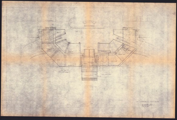 A stage plan showing the stage area. 