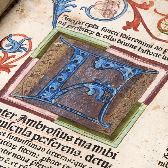 Vignette of a highly decorative manuscript key