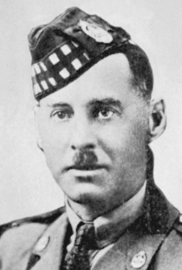 An unidentified newspaper clipping of a portrait of a soldier.